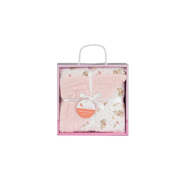 Interbaby Elefante Κουβέρτα Αγκαλιάς 80X110 Pink