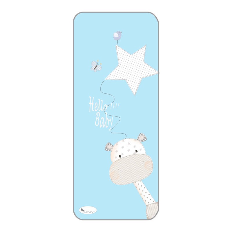 INTERBABY UNIVERSAL ΚΑΛΥΜΜΑ ΚΑΡΟΤΣΙΟΥ GIRAFFE BLUE 0C016A