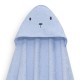 Interbaby Bear Σετ Μπουρνούζι &#038; Πανάκι Παρηγοριάς Μουσελίνας Blue