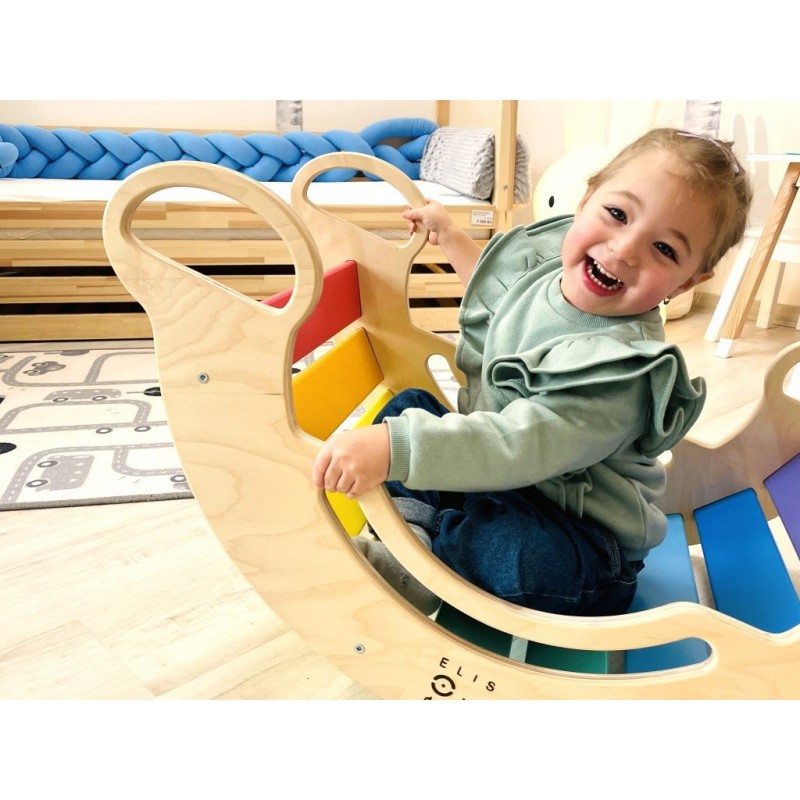 Elis Design Montessori Ξύλινη Κούνια 6 σε 1 Smile Fresh