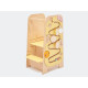 Elis Design Montessori Play 5 in 1 Yellow Πολυλειτουργικός Πύργος Εκμάθησης 75cm