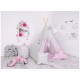 Elis Design Παιδική Σκηνή Σετ με Μαξιλάρια Gray Pink Waves