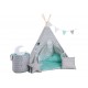 Elis Design Stars Παιδική Σκηνή Σετ με Μαξιλάρια Gray Blue 1761/LUX