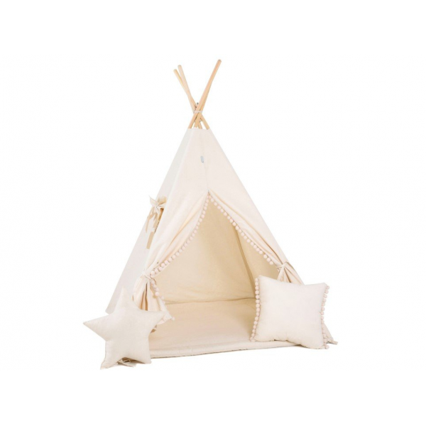 Elis Design Παιδική Σκηνή Σετ με Μαξιλάρια Beige
