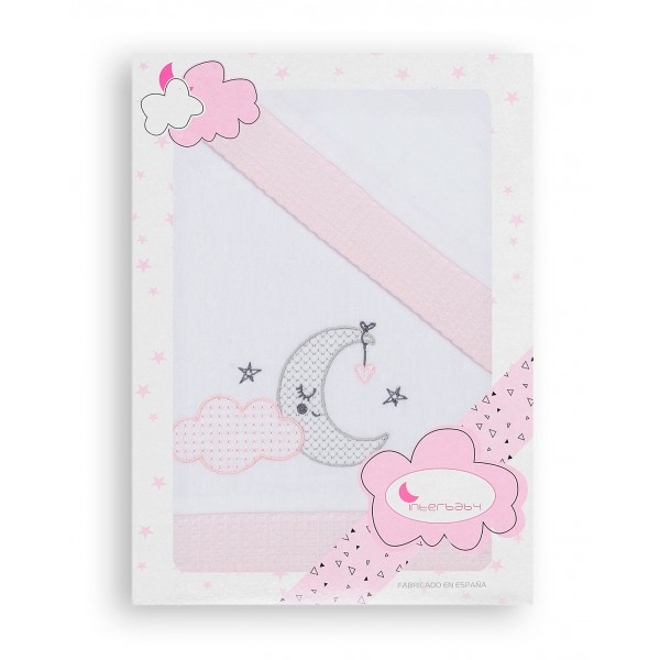 INTERBABY SET ΣΕΝΤΟΝΙΑ ΦΑΝΕΛΑ "OSO BLANCO" PINK 30091-12