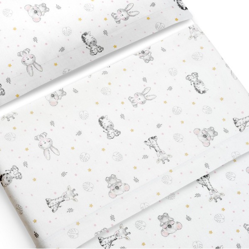 Interbaby Koala Set Σεντόνια Φανέλα White/Pink