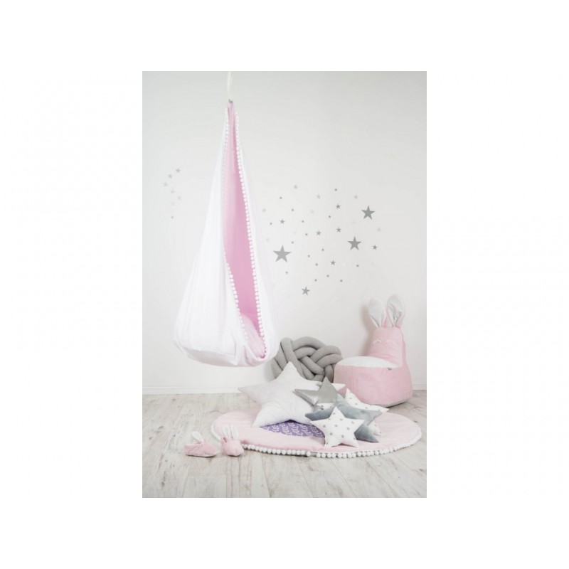 Elis Design Αιώρα Κρεμαστή Κούνια/Φωλιά White/Pink