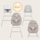 Lionelo Dalia Set Καρεκλάκι φαγητού & Relax 4 σε 1 Gray Stone