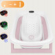 Lionelo BabyBubble πτυσσόμενο μπανάκι μωρού με γλύστρα + θερμόμετρο Pink