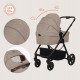 Lionelo Greet Καρότσι Βρεφικό 3 σε 1 έως 22kg Beige Taupe