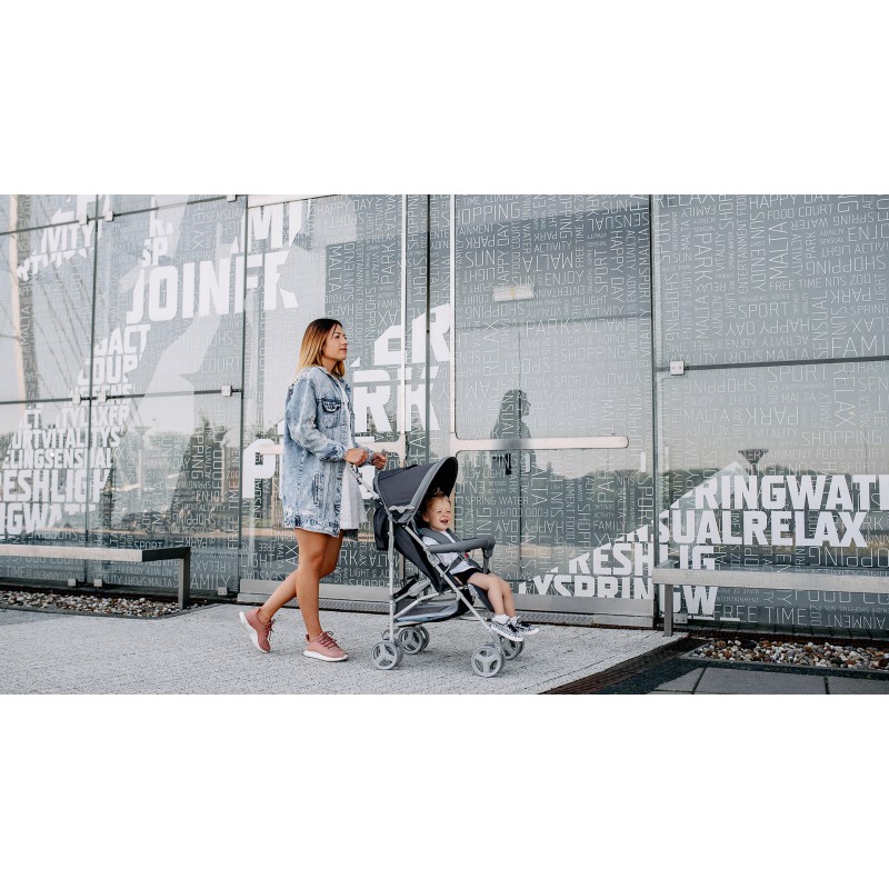 Lionelo Elia Βρεφικό Καρότσι Μπαστούνι Gray White