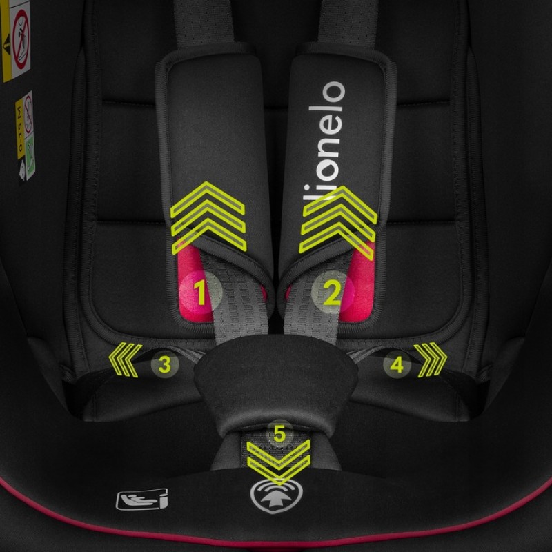 Lionelo Bastian i-Size Kάθισμα Aυτοκινήτου 40-150cm Black Carbon