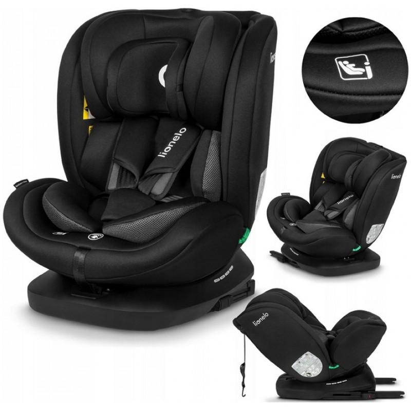 Lionelo Bastian i-Size Kάθισμα Aυτοκινήτου 40-150cm Black Carbon