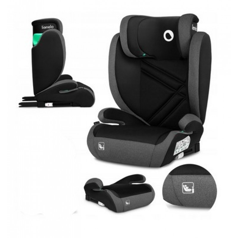 Lionelo Hugo i-Size Κάθισμα Αυτοκινήτου Isofix 100-150cm ή 15-36kg Black Carbon