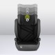 Lionelo Hugo i-Size Κάθισμα Αυτοκινήτου Isofix 100-150cm ή 15-36kg Black Gray