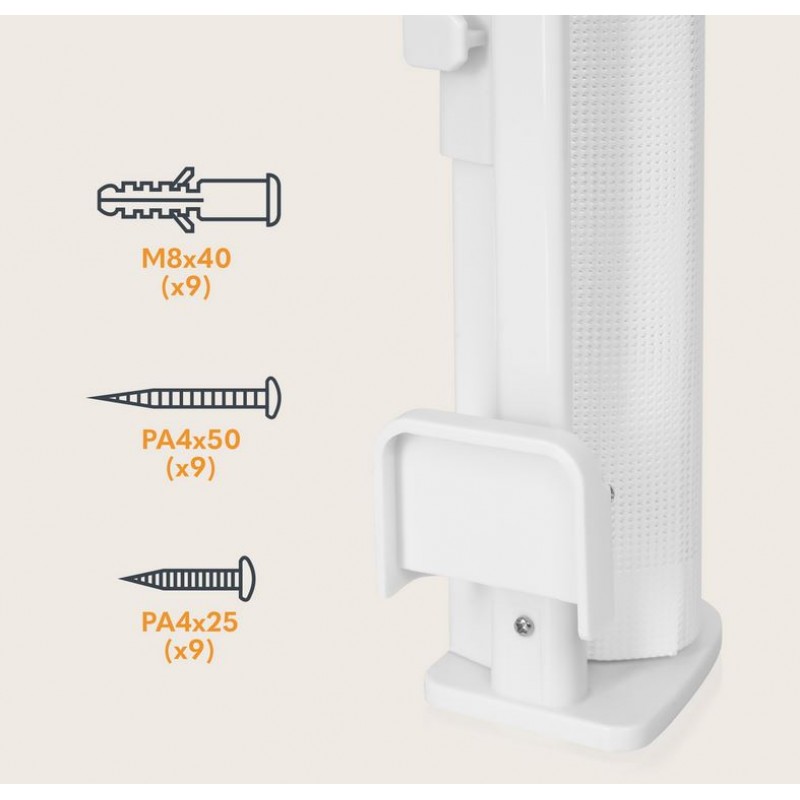Lionelo Thea Πόρτα Ασφαλείας White  έως 140cm