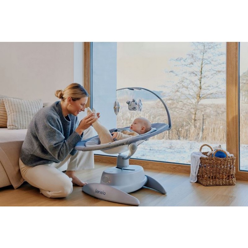 Lionelo Mell Διαδραστικό Ηλεκτρικό Ρηλάξ Gray Stone