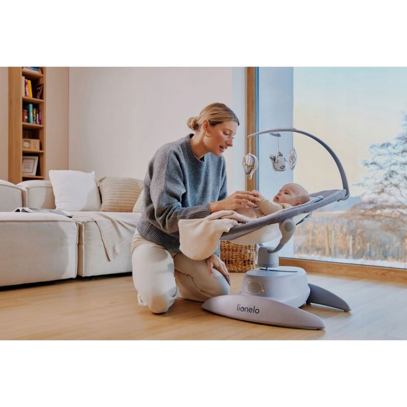 Lionelo Mell Διαδραστικό Ηλεκτρικό Ρηλάξ Gray Stone