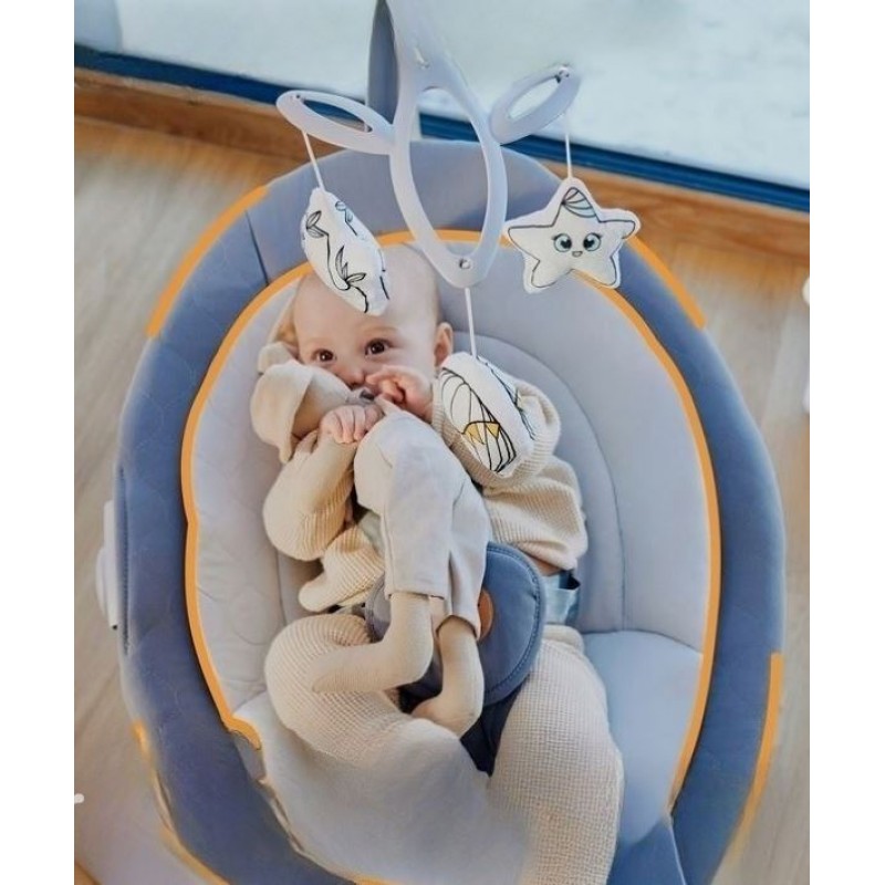 Lionelo Mell Διαδραστικό Ηλεκτρικό Ρηλάξ Gray Stone