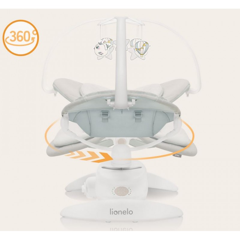 Lionelo Mell Διαδραστικό Ηλεκτρικό Ρηλάξ Gray Stone