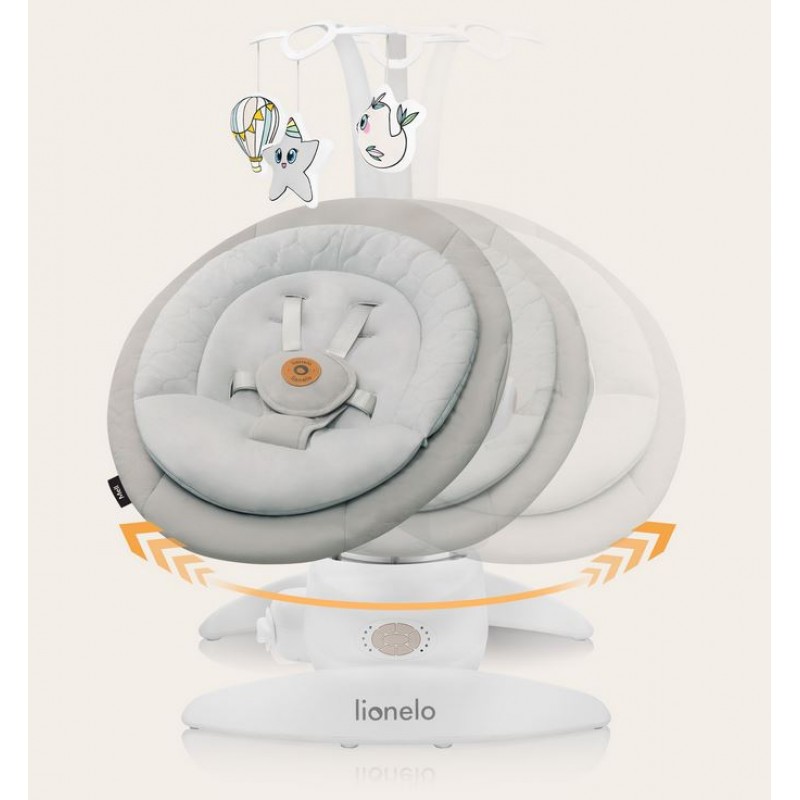 Lionelo Mell Διαδραστικό Ηλεκτρικό Ρηλάξ Gray Stone