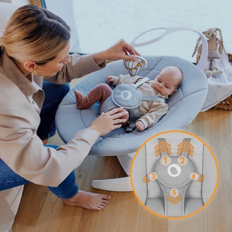 Lionelo Iris Διαδραστικό Ηλεκτρικό Ρηλάξ Gray Concrete