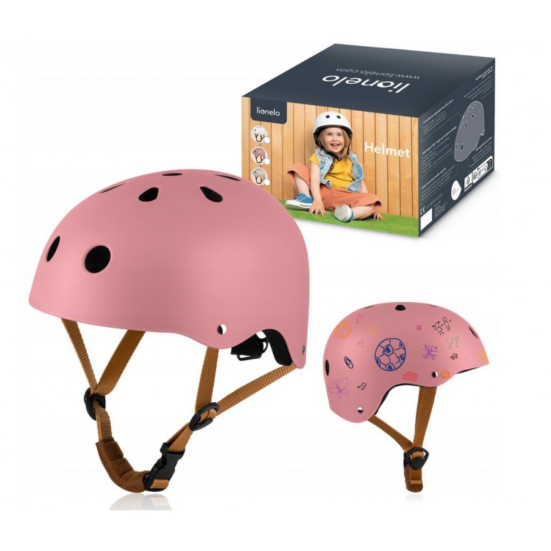 Lionelo Helmet Παιδικό Κράνος Ποδηλασίας 50-56cm Pink Rose