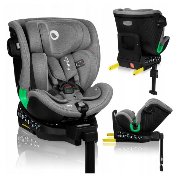 Lionelo Harmony i-Size κάθισμα αυτοκινήτου 40-150 cm isofix Gray Concrete Bamboo
