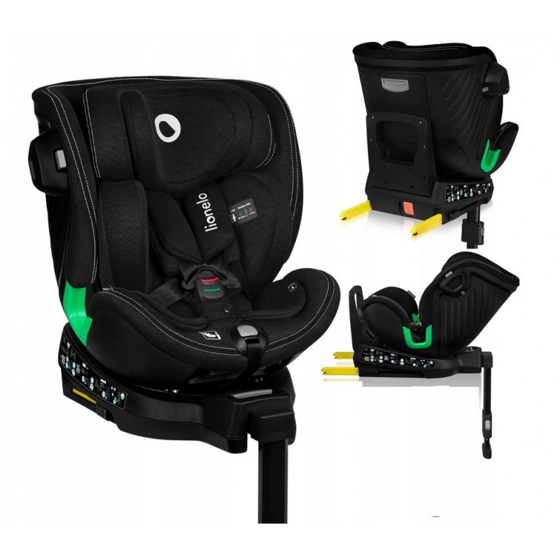 Lionelo Harmony i-Size κάθισμα αυτοκινήτου 40-150 cm isofix Black Carbon Bamboo