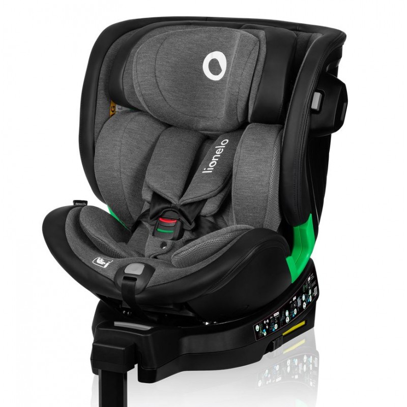 Lionelo Harmony i-Size κάθισμα αυτοκινήτου 40-150 cm isofix Gray Graphite Leather