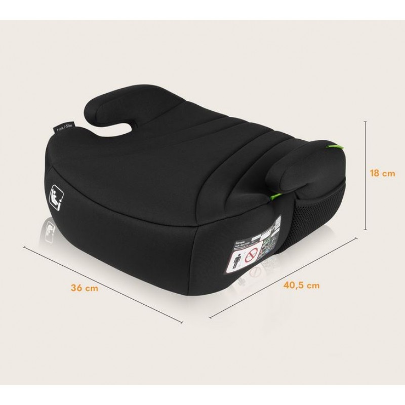 Lionelo Luuk i-Size κάθισμα αυτοκινήτου 125cm - 150cm Black