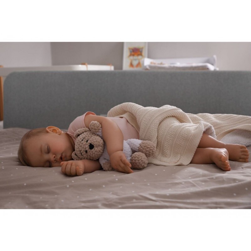 Lionelo Lora Προστατευτικό Κρεβατιού Travel 45X105cm Beige Sand