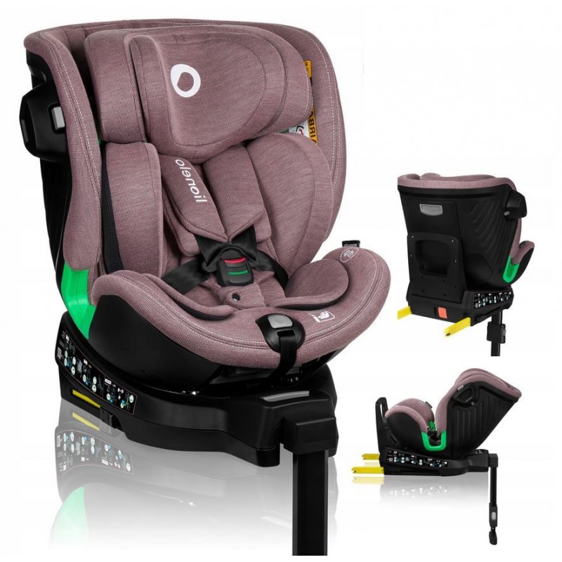 Lionelo Harmony i-Size κάθισμα αυτοκινήτου 40-150 cm isofix Pink Mauve Bamboo