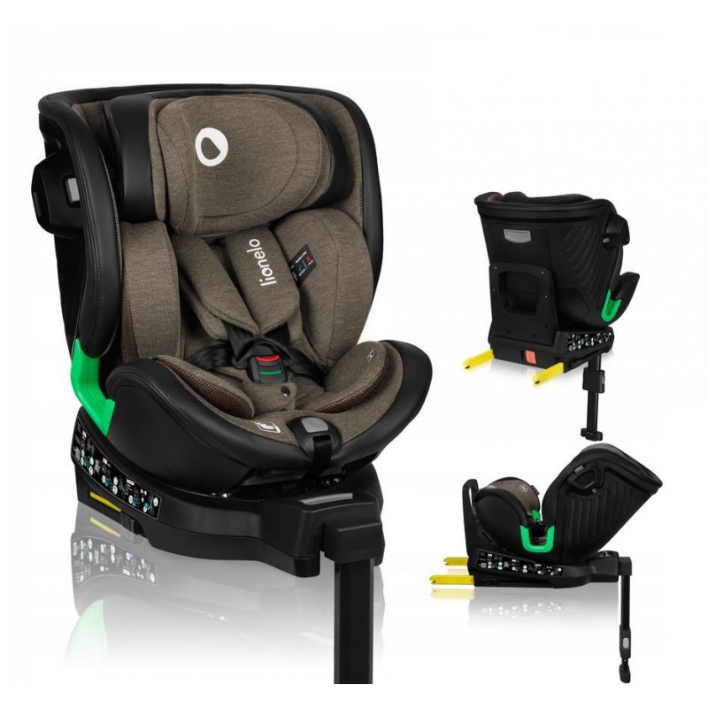 Lionelo Harmony i-Size κάθισμα αυτοκινήτου 40-150 cm isofix Green Olive Leather
