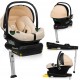 Lionelo Astrid i-Size set κάθισμα αυτοκινήτου 40-87cm & βάση isofix Beige Sand