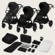 Lionelo Layla Καρότσι Βρεφικό 2 σε 1 έως 22kg Black