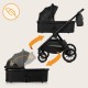 Lionelo Layla Καρότσι Βρεφικό 3 σε 1 έως 22kg Black