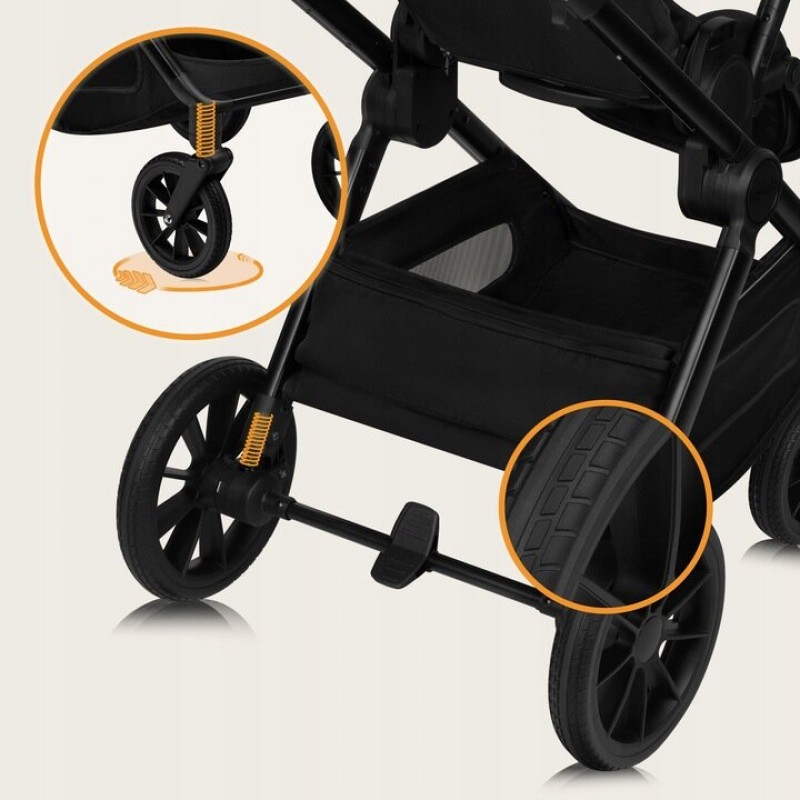 Lionelo Layla Καρότσι Βρεφικό 3 σε 1 έως 22kg Black