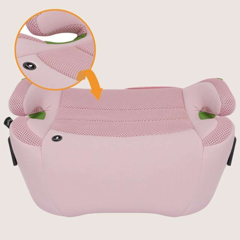 Lionelo Luuk Fix i-Size κάθισμα αυτοκινήτου isofix 125-150cm Pink Baby