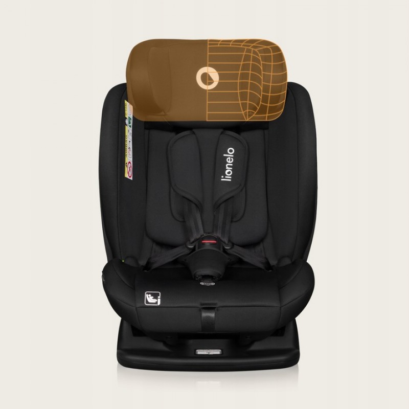 Lionelo Izzy i-size Κάθισμα Αυτοκινήτου 40-150cm Black Gray