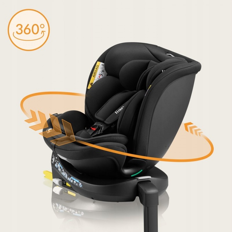 Lionelo Navy i-Size κάθισμα αυτοκινήτου 40-150 cm isofix Black Tirquase
