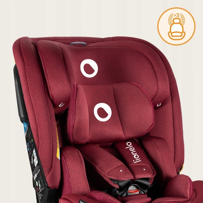 Lionelo Bastian RWF i-Size κάθισμα αυτοκινήτου 40-150 cm isofix Red Burgudy