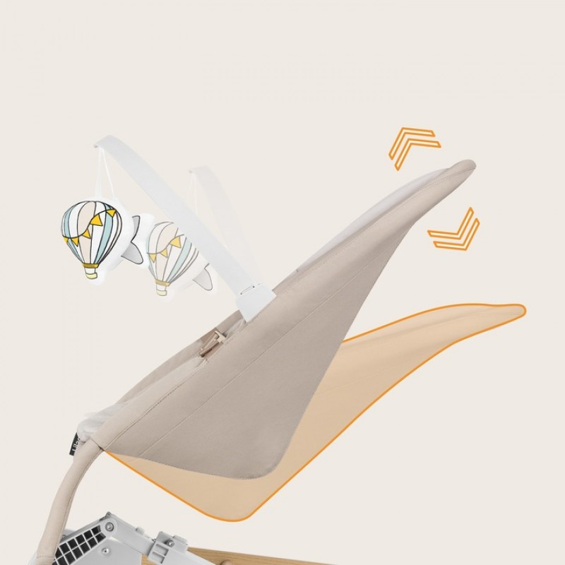 Lionelo Lilac Βρεφικό Ρηλάξ Beige Sand