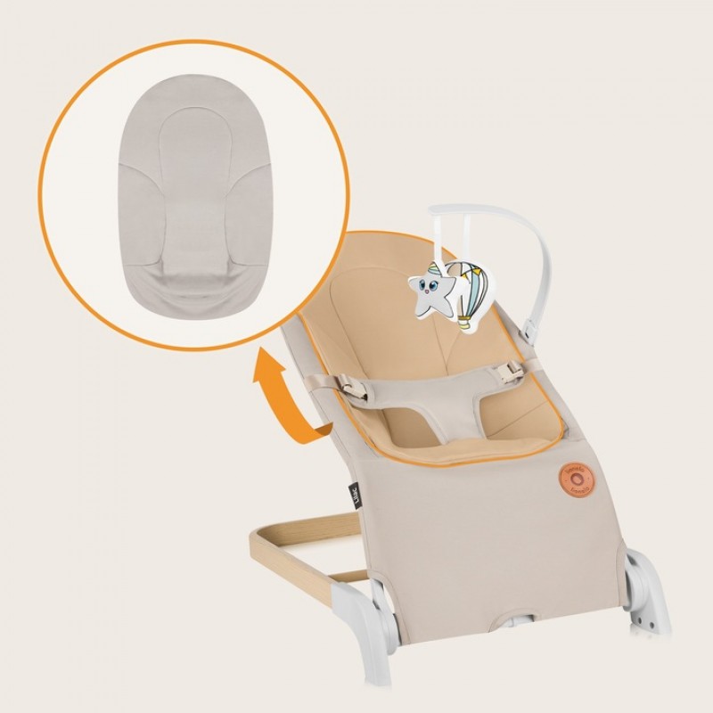 Lionelo Lilac Βρεφικό Ρηλάξ Beige Sand