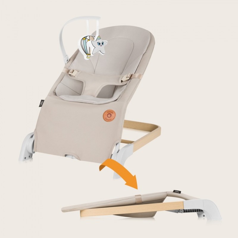 Lionelo Lilac Βρεφικό Ρηλάξ Beige Sand