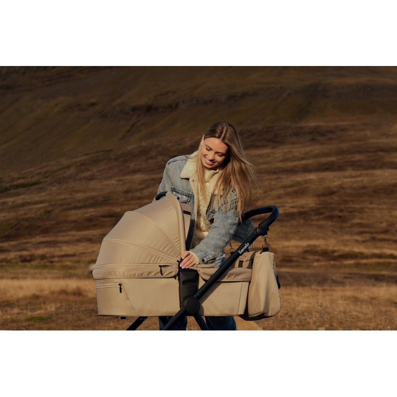 Lionelo Meril Καρότσι Βρεφικό 3 σε 1 Beige Sand