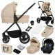 Lionelo Meril Καρότσι Βρεφικό 3 σε 1 Beige Sand