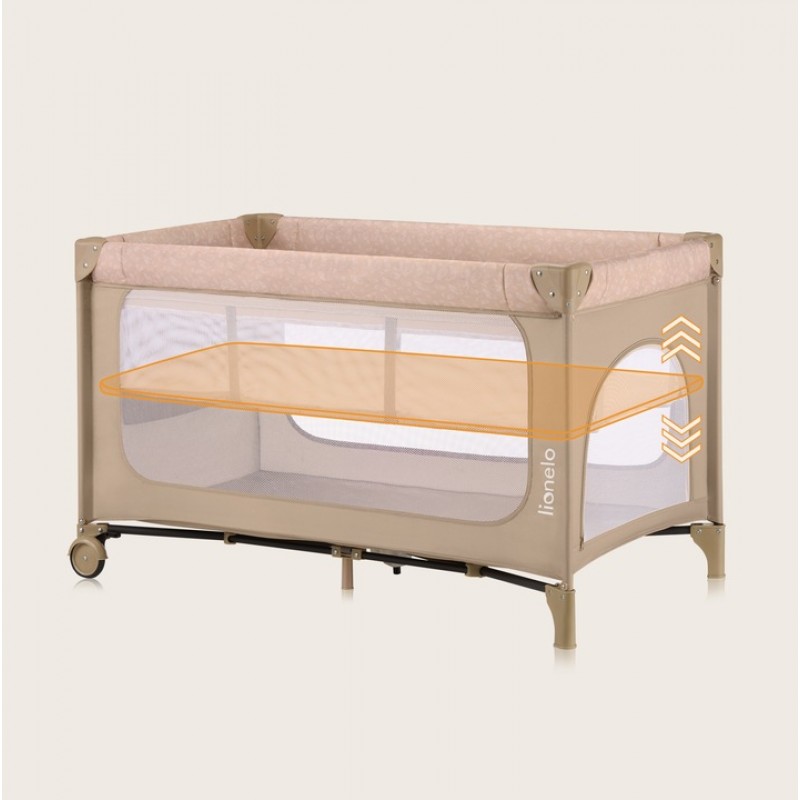 Lionelo Yasmin Easy Fold Παρκοκρέβατο Beige Sand