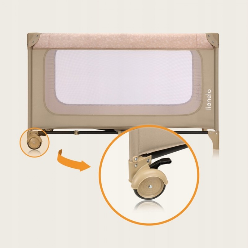 Lionelo Yasmin Easy Fold Παρκοκρέβατο Beige Sand
