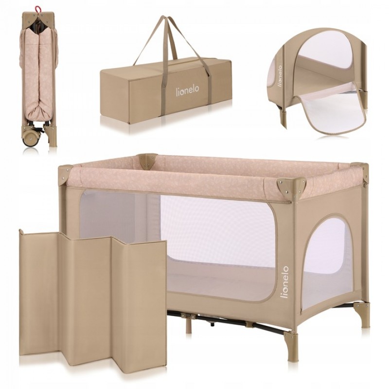 Lionelo Yasmin Easy Fold Παρκοκρέβατο Beige Sand